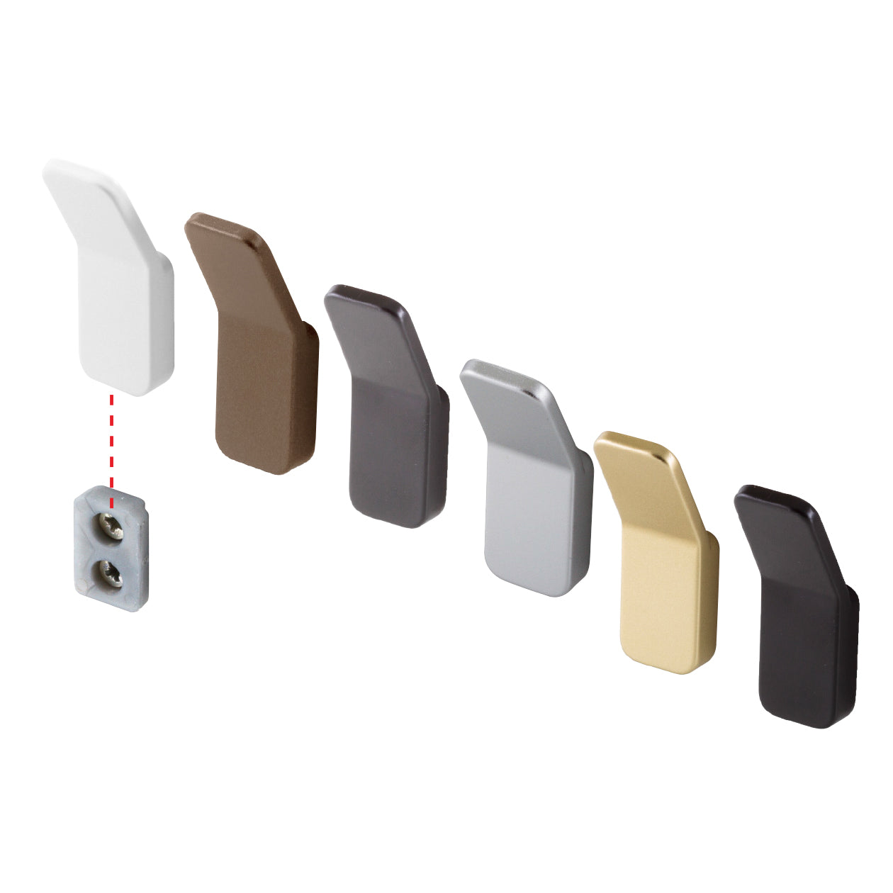 Concealed Fix Slide On Hook - V1042