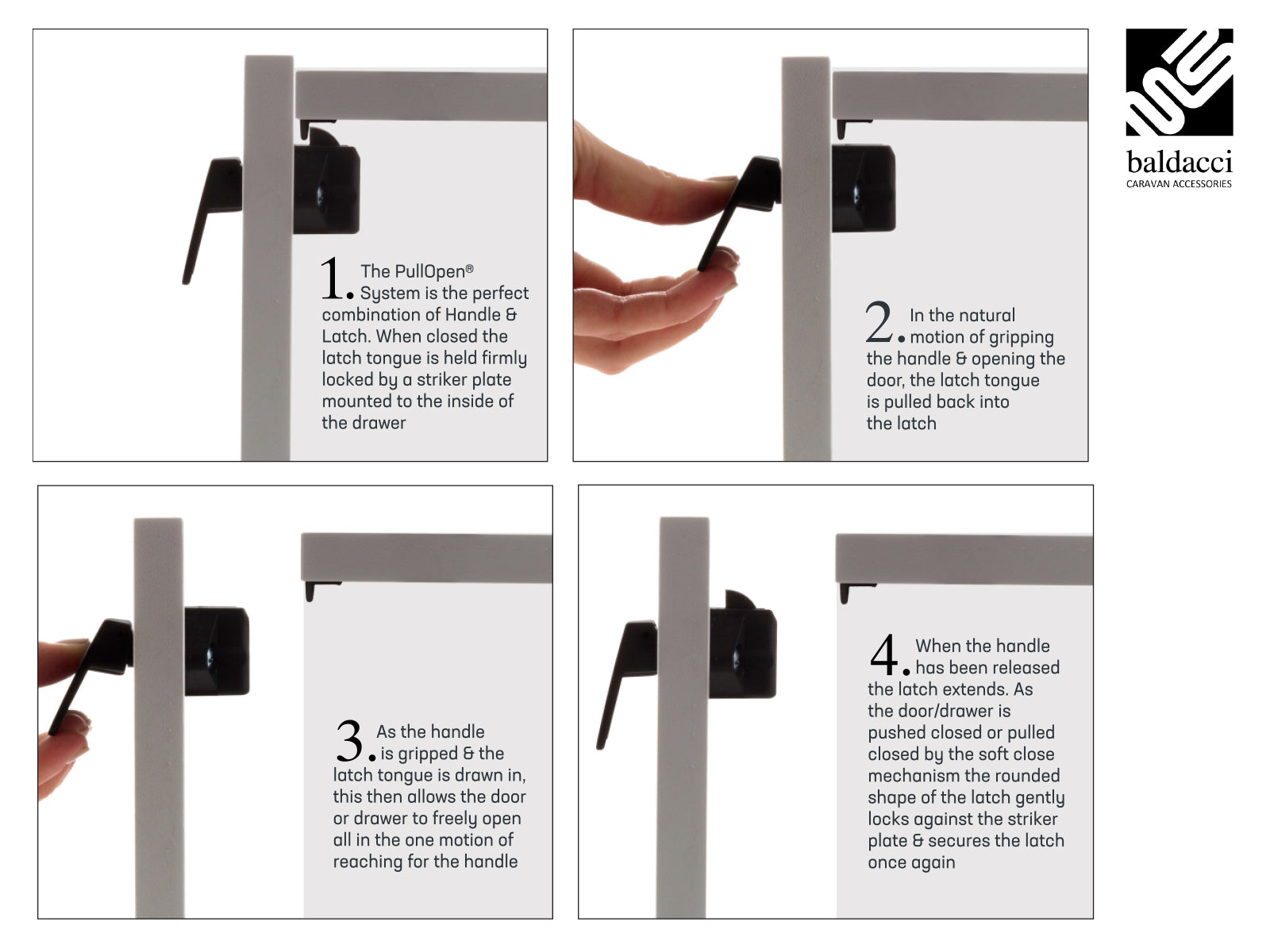 LECCO PullOpen® Lip Pull Handle - V500